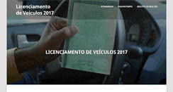 Desktop Screenshot of licenciamentodeveiculos.com