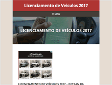 Tablet Screenshot of licenciamentodeveiculos.com